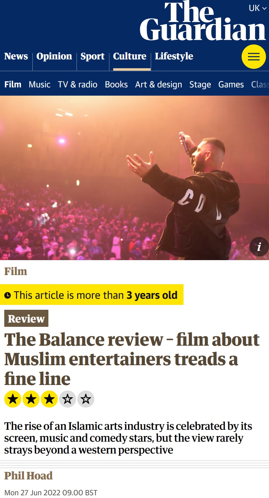 The Guardian — The Balance documentary coverage