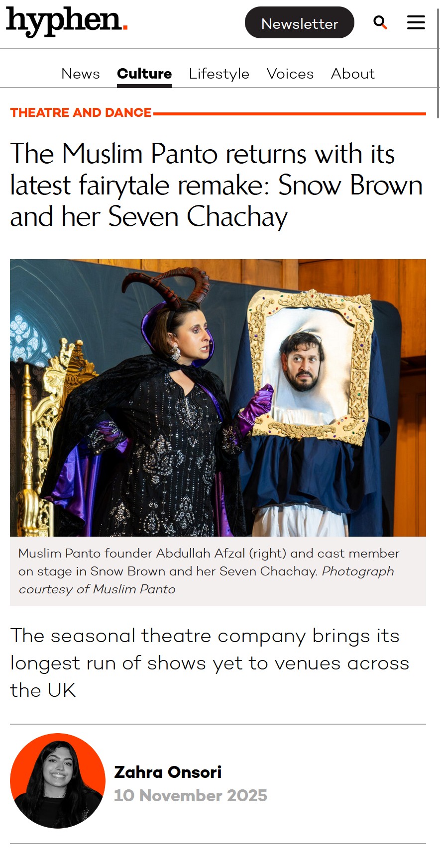 Hyphen — Muslim Panto coverage